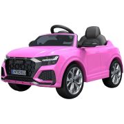 Masinuta electrica chipolino audi rs q8 cu scaun din piele si roti eva pink hubelkauq8r24p