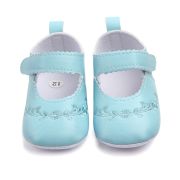 Pantofiori bleu cu broderii florale chd0133-4-va12