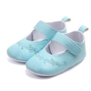 Pantofiori bleu cu broderii florale chd0133-4-va12