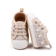 Pantofiori pentru bebelusi, in nuante de crem cu perlute csbjz3249-1-va12