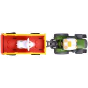 Tractor simba abc fendt animal trailer 30 cm cu lumini, sunete, remorca si figurina hubs204115011