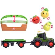 Tractor simba abc freddy fruit trailer 30 cm cu lumini, sunete, remorca si figurine hubs204115010