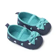 Balerini denim cu inimioare brodate csbh2329-1-va15