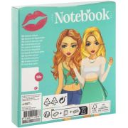 Carnetel Besties cu Pix 90 de File Liniate,15 x 10.5 cm Grafix GR140045 BBJGR140045_Turcoaz