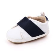 Pantofi albi cu banda elastica bleumarin chd2255-1-va15