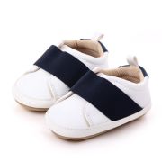 Pantofi albi cu banda elastica bleumarin chd2255-1-va15
