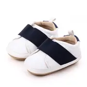 Pantofi albi cu banda elastica bleumarin chd2255-1-va15
