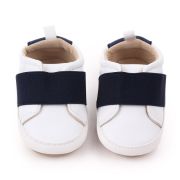 Pantofi albi cu banda elastica bleumarin chd2255-1-va15