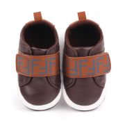 Pantofi maro cu bareta lata cu arici chd2551-2-va15