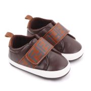Pantofi maro cu bareta lata cu arici chd2551-2-va15