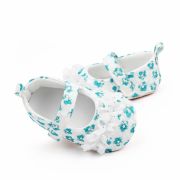 Pantofiori albi cu danteluta cu floricele verzi csbxc3068-2-va16