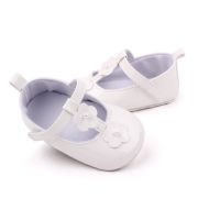 Pantofiori albi cu floricele si perlute csbm2328-3-va14