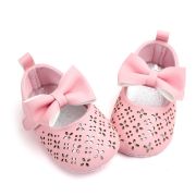 Pantofiori roz cu model ajurat si fundita aplicata chd2126-1-va15