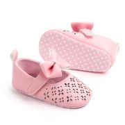 Pantofiori roz cu model ajurat si fundita aplicata chd2126-1-va15