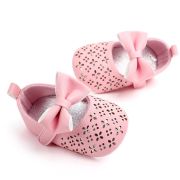 Pantofiori roz cu model ajurat si fundita aplicata chd2126-1-va15