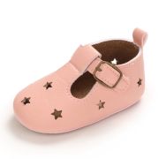 Pantofiori roz cu stelute decupate chc-684-3-va14