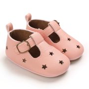 Pantofiori roz cu stelute decupate chc-684-3-va14
