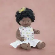 Papusa fetita africana 38 cm in rochita, corp parfumat, colectia my friends and me - okeml33207