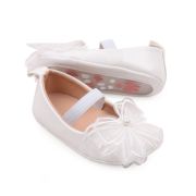 Pantofiori albi cu fundita dantelata mbbbw3098-1-p01
