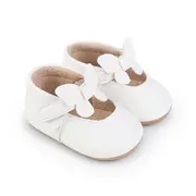 Pantofiori albi pentru fetite - fluturas ch2243-1-va17