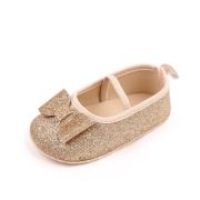 Pantofiori aurii cu fundita delicata chm22-5-1-va18
