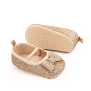Pantofiori aurii cu fundita delicata chm22-5-1-va18