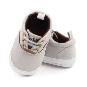 Pantofiori gri cu sireturi pentru bebelusi chd2759-5-va18