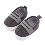 Pantofiori gri tip mocasini pentru bebelusi chd2700-1-va16