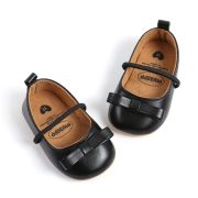 Pantofiori negri cu fundita decorativa csm2041-5-va18