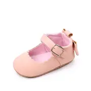 Pantofiori roz somon cu fundita la spate chbbw3101-3-va17