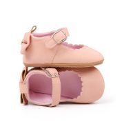 Pantofiori roz somon cu fundita la spate chbbw3101-3-va17