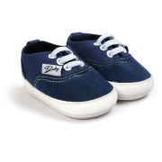 Pantofiori sport albastri pentru bebelusi, cu sireturi elastice si talpa flexibila chd0754-6-va11