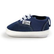 Pantofiori sport albastri pentru bebelusi, cu sireturi elastice si talpa flexibila chd0754-6-va11