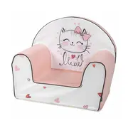 Fotoliu din burete, Bubaba, Kitty, Pentru copii, 9 luni-5 ani, Pink BYN84676