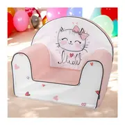 Fotoliu din burete, Bubaba, Kitty, Pentru copii, 9 luni-5 ani, Pink BYN84676