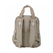 Rucsac pentru mamici, FreeON, Style, Impermeabil, Cu multiple buzunare, Bine compartimentat, Cu prindere universala de carucior, 28x28x12 cm, Grey/Beige BYN82054