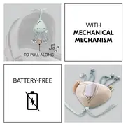 Jucarie muzicala soft touch, Hauck, Cuddle N Sleep Jellyfish EKDhk81319