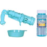 Pistol pentru baloane de sapun Bubble Shooter cu 50 ml solutie inclusa Moxy GR600041 BBJGR600041_Albastru