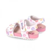 Sandale din piele pentru copii Baloane colorate, Garvalin, blanco (Marime: 22) JEM242452-B-22