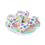 Sandale din piele pentru copii Baloane colorate, Garvalin, sky (Marime: 27) JEM242452-A-27