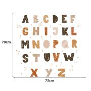 Sticker Decorativ Pentru Copii, Autoadeziv, Alfabet, 70x73 cm EKDWS63045