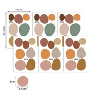 Sticker Decorativ Pentru Copii, Autoadeziv, Pete Colorate EKDWS63046