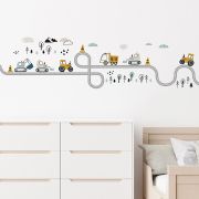 Sticker Decorativ Pentru Copii, Autoadeziv, Tractorase, 32x144 cm EKDWS63042