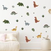 Sticker Decorativ Pentru Copii, Autoadeziv,Dinozauri, 90x80 cm EKDWS63051
