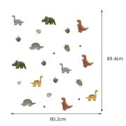 Sticker Decorativ Pentru Copii, Autoadeziv,Dinozauri, 90x80 cm EKDWS63051