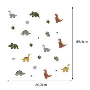 Sticker Decorativ Pentru Copii, Autoadeziv,Dinozauri, 90x80 cm EKDWS63051