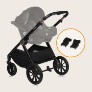 Carucior 2 in 1, Lionelo, Layla, Pana la 22 kg, Cadru aluminiu, Cu landou intarit si salteluta din spuma AirDots, Reversibil, Cu ventilatie 3D, Cu accesorii, EN1888-1, EN1888-2, EN1466, Maro BYNLO-LAYLA_2IN1_BROWN_RUST