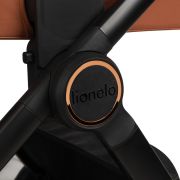 Carucior 2 in 1, Lionelo, Layla, Pana la 22 kg, Cadru aluminiu, Cu landou intarit si salteluta din spuma AirDots, Reversibil, Cu ventilatie 3D, Cu accesorii, EN1888-1, EN1888-2, EN1466, Maro BYNLO-LAYLA_2IN1_BROWN_RUST