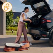 Carucior 2 in 1, Lionelo, Layla, Pana la 22 kg, Cadru aluminiu, Cu landou intarit si salteluta din spuma AirDots, Reversibil, Cu ventilatie 3D, Cu accesorii, EN1888-1, EN1888-2, EN1466, Maro BYNLO-LAYLA_2IN1_BROWN_RUST