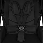 Carucior 2 in 1, Lionelo, Layla, Pana la 22 kg, Cadru aluminiu, Cu landou intarit si salteluta din spuma AirDots, Reversibil, Cu ventilatie 3D, Cu accesorii, EN1888-1, EN1888-2, EN1466, Negru BYNLO-LAYLA_2IN1_BLACK_ONYX